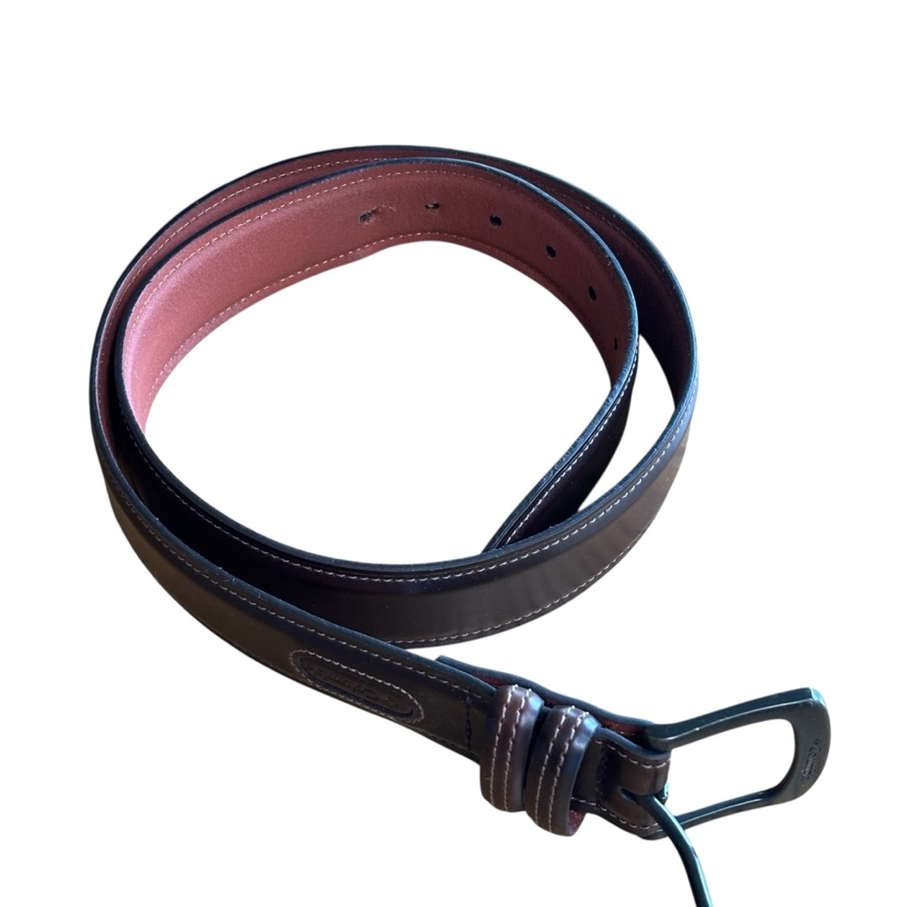 Columbia Sportswear Casual Brown Leather Stylish Design Men's Belt Size 38-40